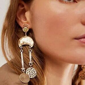 NWOT - Free People Back To Brooklyn Dangle Earrings
